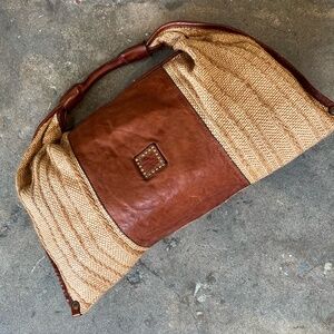 Campomaggi Shoulder Raphia Bag